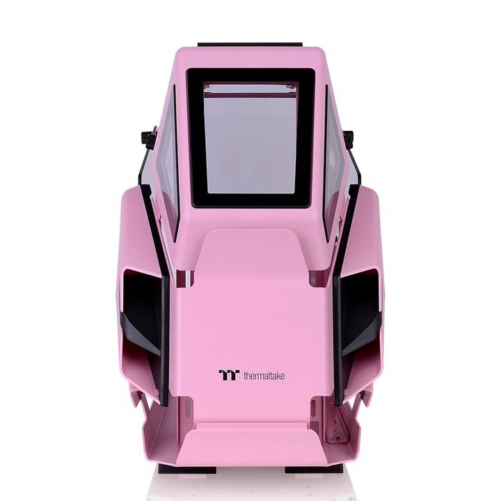 Gabinete Thermaltake Ah T200 Pink (CA-1R4-00SAWN-00) - Color Blanco, Micro Torre, 2 Paneles de 4mm de Cristal Templado, Soporta Tarjetas Madre Micro ATX y M