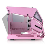 Gabinete Thermaltake Ah T200 Pink (CA-1R4-00SAWN-00) - Color Blanco, Micro Torre, 2 Paneles de 4mm de Cristal Templado, Soporta Tarjetas Madre Micro ATX y M