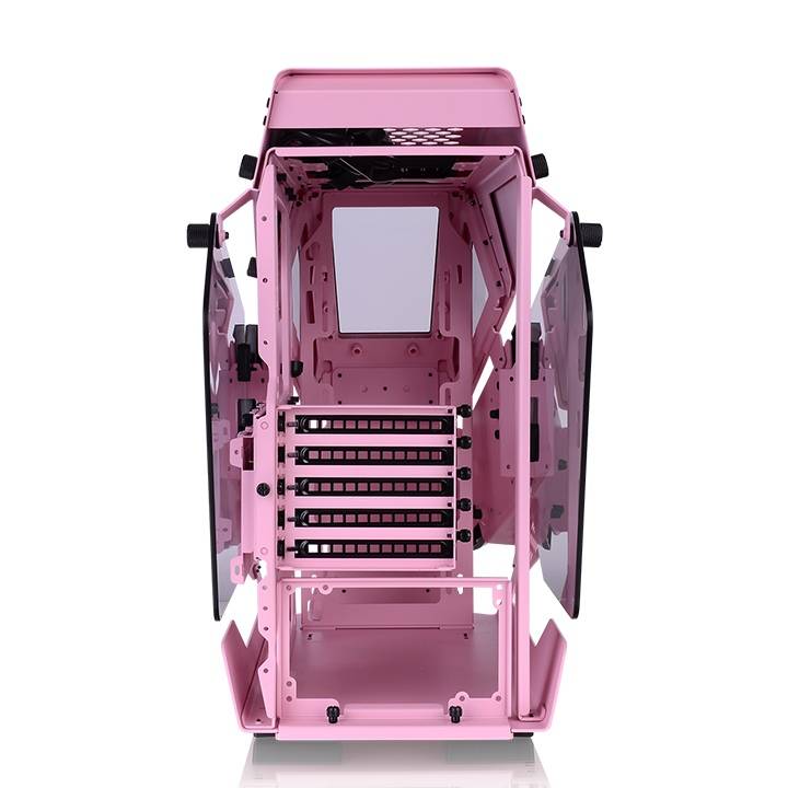 Gabinete Thermaltake Ah T200 Pink (CA-1R4-00SAWN-00) - Color Blanco, Micro Torre, 2 Paneles de 4mm de Cristal Templado, Soporta Tarjetas Madre Micro ATX y M