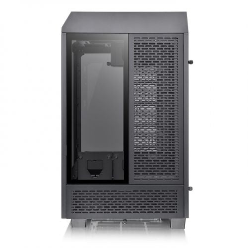 Gabinete Thermaltake The Tower 100 Black (CA-1R3-00S1WN-00) - Color Negro, Mini Torre, 3 Paneles de 4mm de Cristal Templado, Soporta Tarjetas Madre Micro AT