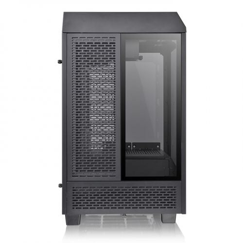 Gabinete Thermaltake The Tower 100 Black (CA-1R3-00S1WN-00) - Color Negro, Mini Torre, 3 Paneles de 4mm de Cristal Templado, Soporta Tarjetas Madre Micro AT