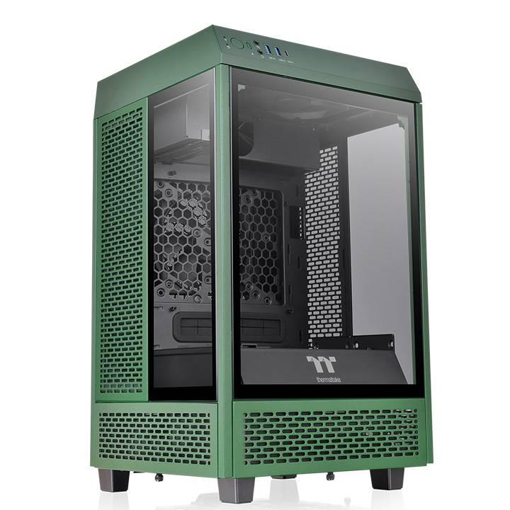 Gabinete Thermaltake The Tower 100 Racing Green (CA-1R3-00SCWN-00) - Color Verde, Mini Torre