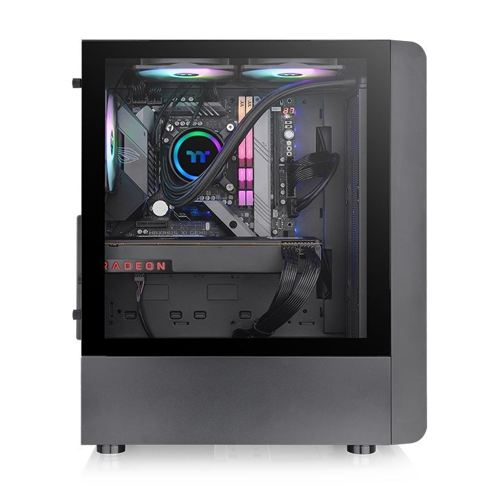 Gabinete Thermaltake S200 TG ARGB (CA-1X2-00M1WN-00) - Color Negro, Media Torre