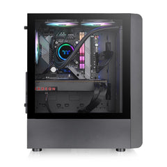 Gabinete Thermaltake S200 TG ARGB (CA-1X2-00M1WN-00) - Color Negro, Media Torre