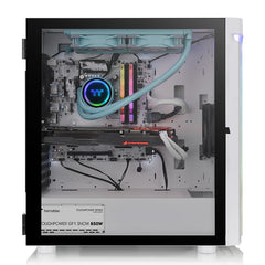 Gabinete Thermaltake H590 TG Snow ARGB (CA-1X4-00M6WN-00) - Color Blanco, Media Torre