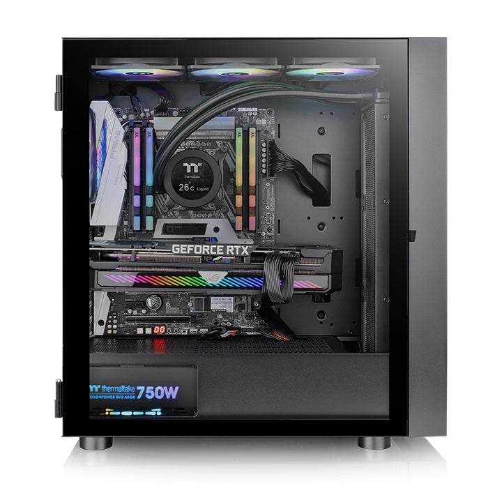 Gabinete THERMALTAKE H570 TG Black CA-1T9-00M1WN-00 - H570 TG ARGB mid-tower