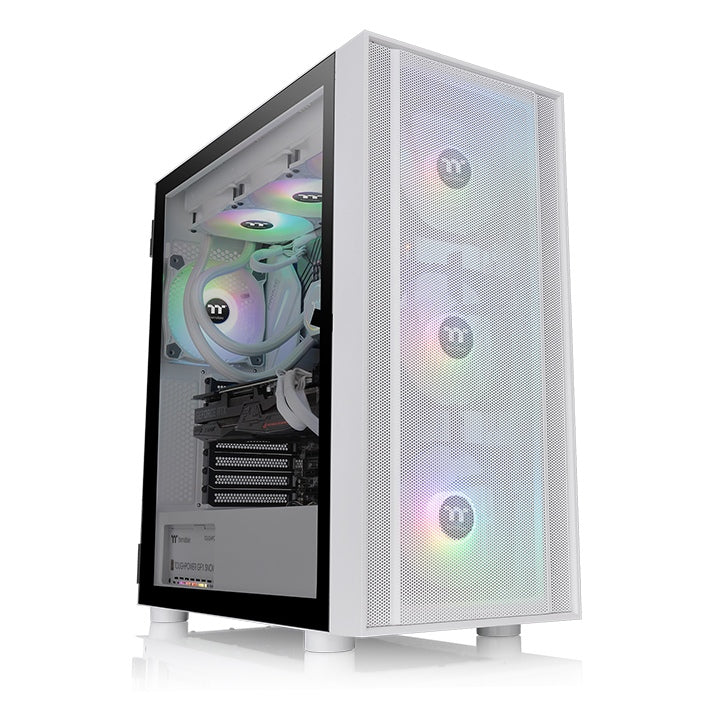 Gabinete THERMALTAKE H570 TG Snow White CA-1T9-00M6WN-00 - H570 TG ARGB Snow mid-tower