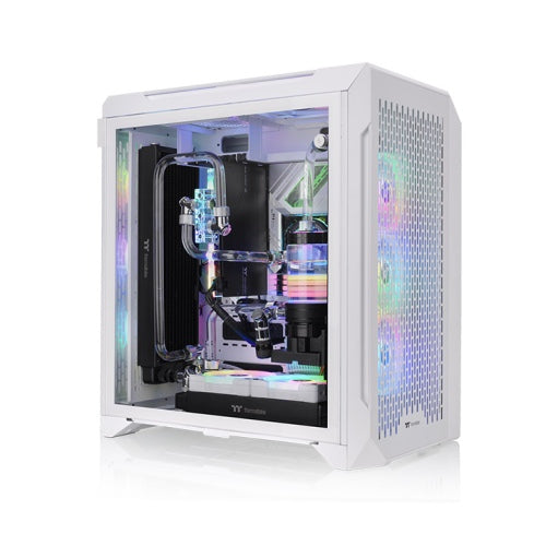 Gabinete THERMALTAKE CA-1X7-00F6WN-00 - Midi-Tower, PC, ABS, Acero, ATX, EATX, micro ATX, Mini-ITX, Blanco