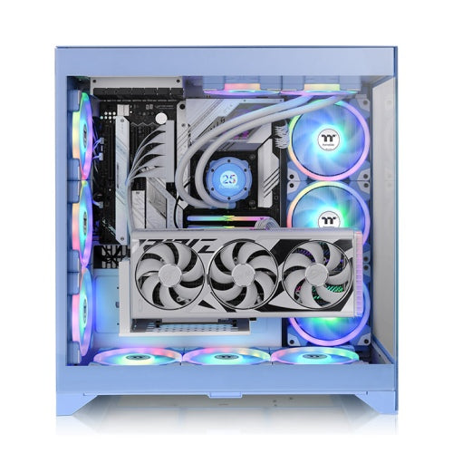 Gabinete THERMALTAKE CA-1Y3-00MFWN-00 - Midi-Tower, PC, Vidrio, SPCC, ATX, EATX, micro ATX, Mini-ITX, Azul