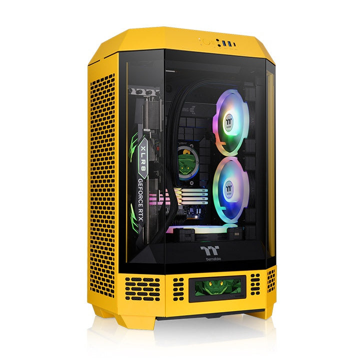 Gabinete THERMALTAKE CA-1Y4-00S4WN-00 - The Tower 300 Bumblebee Micro Tower