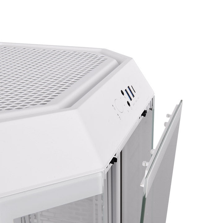 Gabinete THERMALTAKE CA-1Y4-00S6WN-00 - Micro-Tower, PC, Vidrio, SPCC, Micro ATX, Mini ITX, Blanco