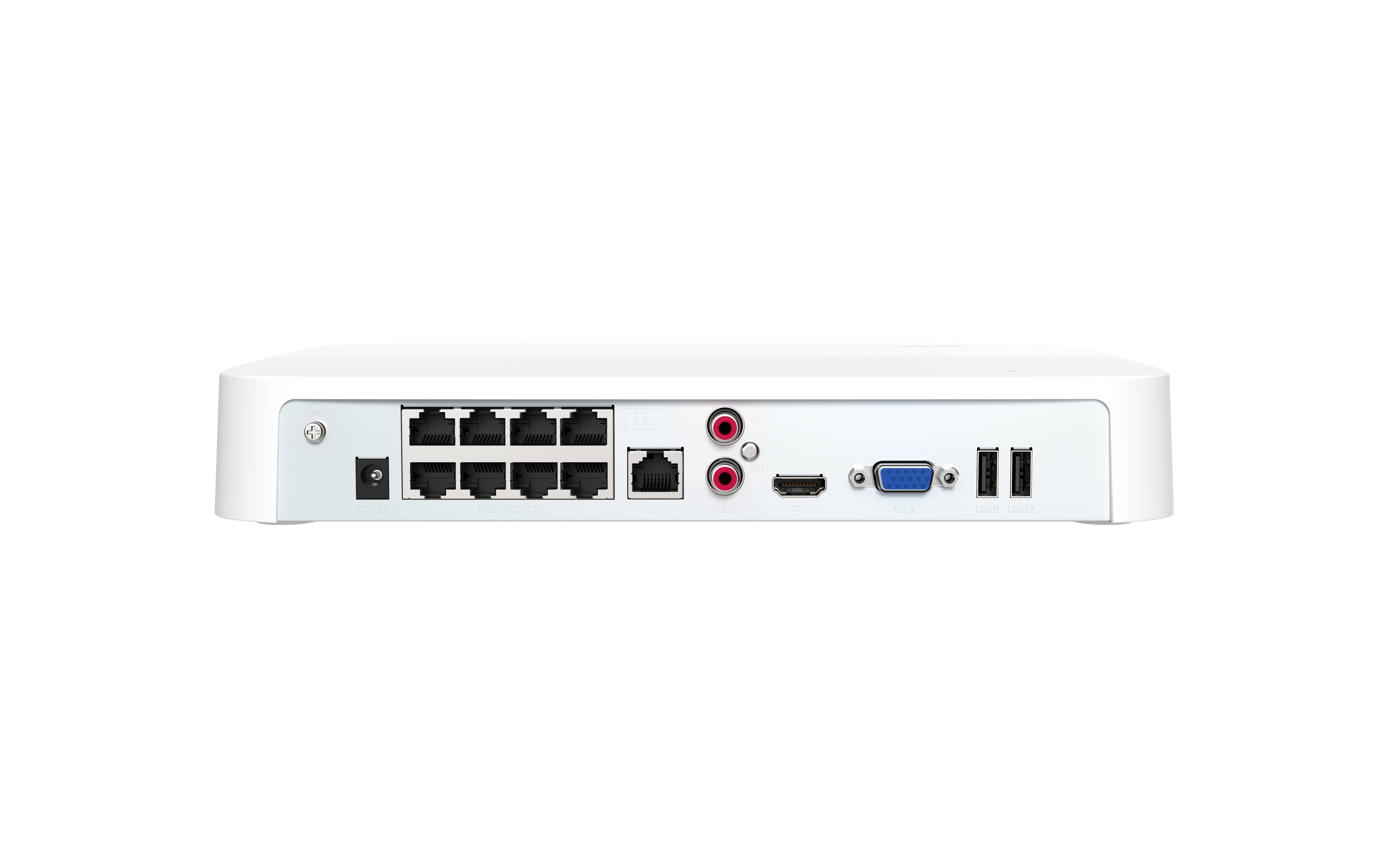 Grabadora de Video en Red NVR PoE TENDA N6P-8H - Soporta Grabación y Salida 4K UHD - Aislamiento de Sectores Defectuosos HDD - Seguridad Profesional