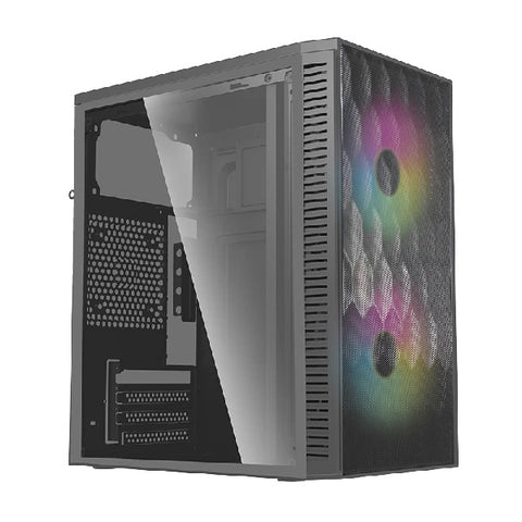 Gabinete Acteck Fuji GC470 con Panel Acrílico, Fuente 500W y Ventilador RGB - Estético y Moderno