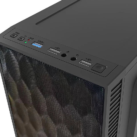 Gabinete Acteck Fuji GC470 con Panel Acrílico, Fuente 500W y Ventilador RGB - Estético y Moderno
