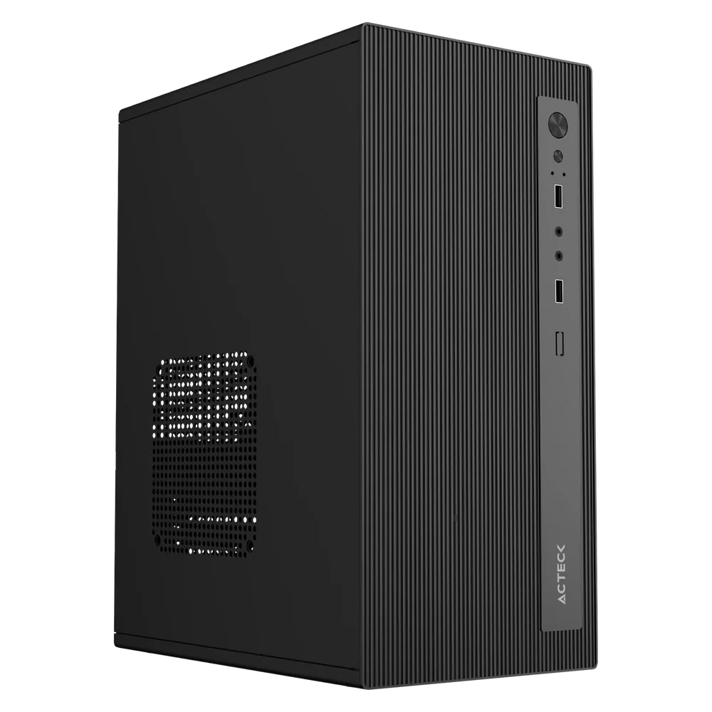 Gabinete Acteck GI215M Mini Torre M-ATX Para Ensamble Económico, Oficina, Hogar