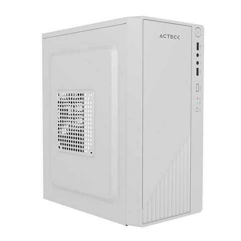 Gabinete Acteck Kioto Gc220f Matx Mini Torre Metalico 500w Blanco