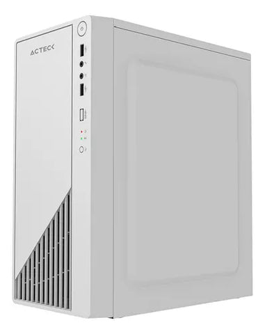 Gabinete Acteck Kioto Gc220f Matx Mini Torre Metalico 500w Blanco