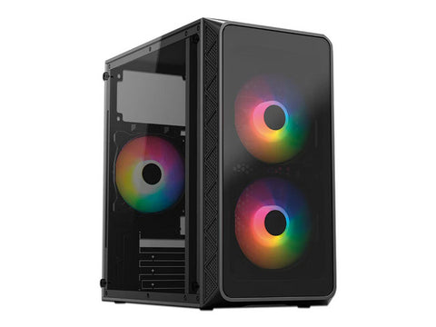 Gabinete Acteck Mini Torre Doom Gi730, Fuente de  600W, Usb 3.0,  Usb2.0,  3 Ventiladores, Color Negro (AC-939225)
