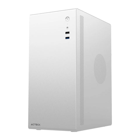 Gabinete Acteck Mini Torre Neuss Gi707, Fuente de 450W, Usb 2.0, Usb 3.0, Color Blanco (AC-936026)