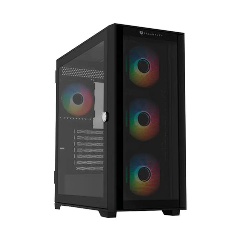 Gabinete Balam Rush Full Torre Carbon 9000, Usb 3.0, Usb 2.0, Usb Tipo C, 4 Ventiladores, Color Negro (BR-938754)