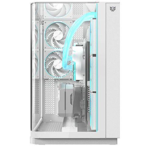 Gabinete Balam Rush Gamer Tank Expert Curve 7800 Mid-Tower Blanco BR-941563