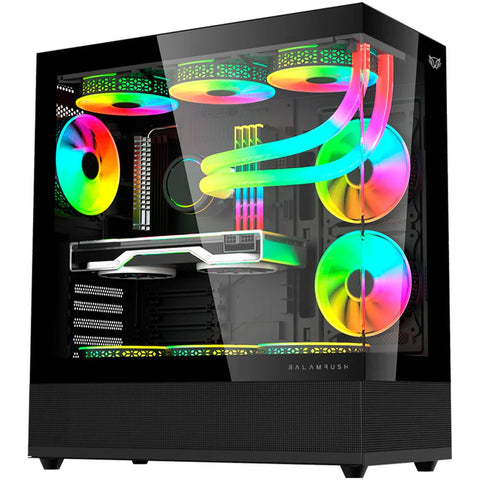 Gabinete Balam Rush Med Tor Tank 9200 Usb 3.0, 3Ventiladores Argb, Negro (Br-938723)