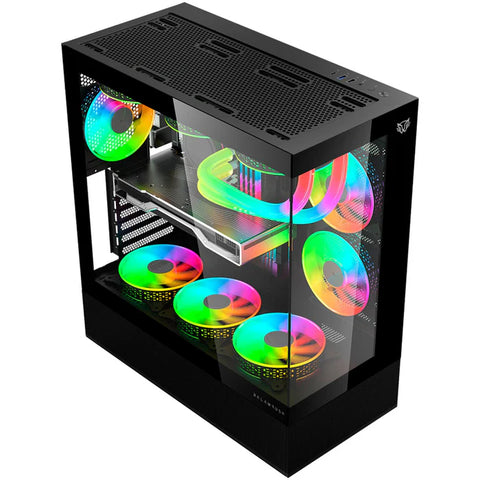 Gabinete Balam Rush Med Tor Tank 9200 Usb 3.0, 3Ventiladores Argb, Negro (Br-938723)
