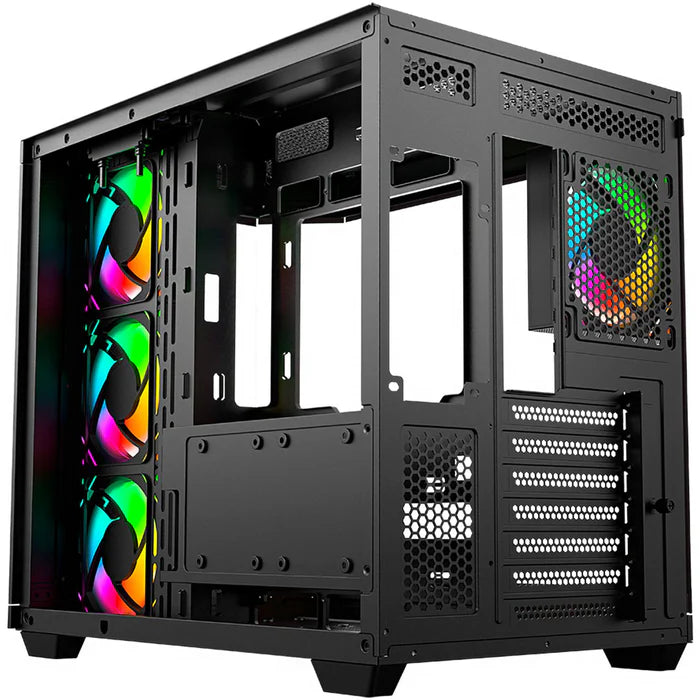 Gabinete Balam Rush Med Tor Tank 9600 Usb 3.0, 4 Ventiladores Argb, Negro (Br-938679)