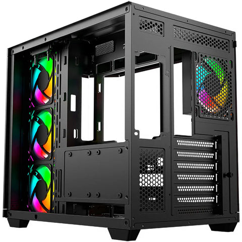 Gabinete Balam Rush Med Tor Tank 9600 Usb 3.0, 4 Ventiladores Argb, Negro (Br-938679)