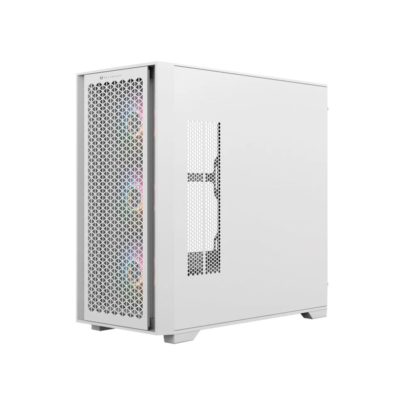 Gabinete Balam Rush Media Torre Carbono Twin 8000B Usb 3.0 Con 4 Ventiladores Argb - Blanco (BR-938785)