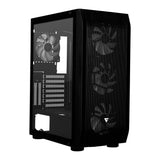 Gabinete Game Factor Csg 400, Atx, m-atx, itx, e-atx, 5 Ventiladores Argb, Sin Fuente, Negro (CSG400)