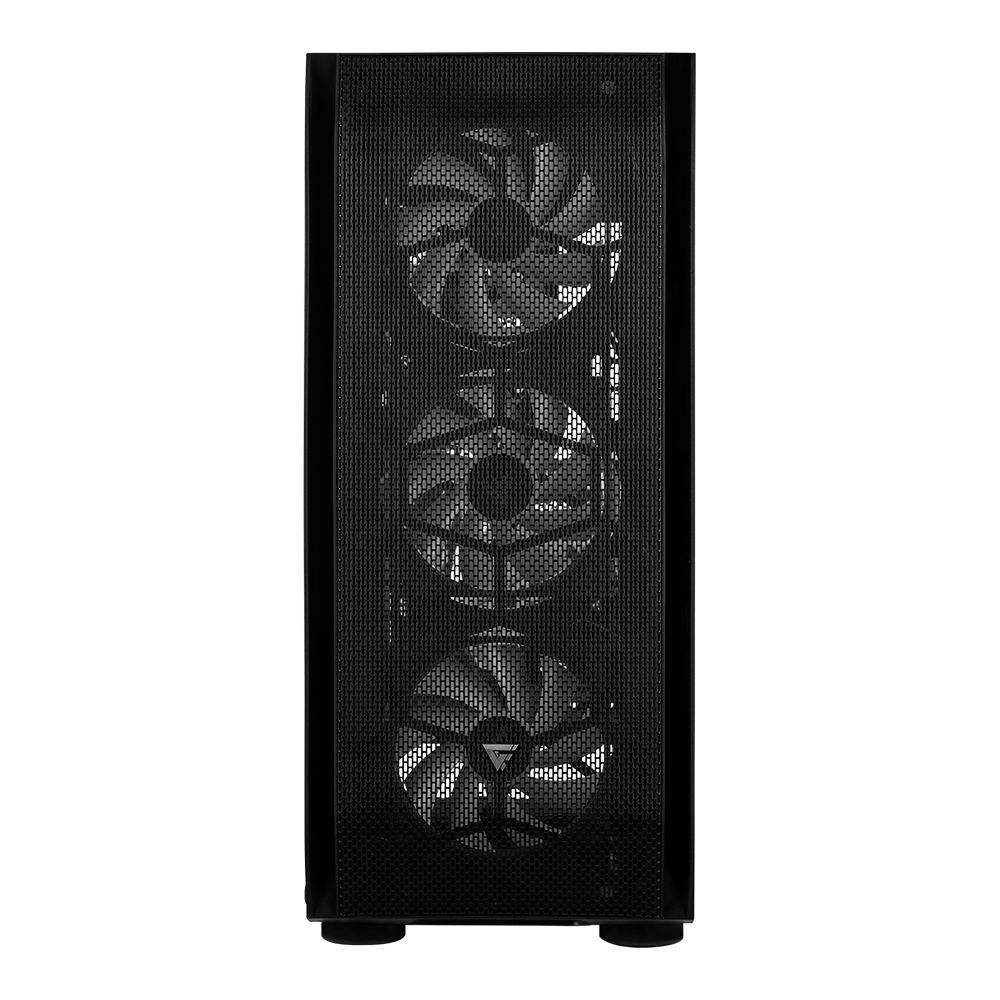 Gabinete Game Factor Csg 400, Atx, m-atx, itx, e-atx, 5 Ventiladores Argb, Sin Fuente, Negro (CSG400)