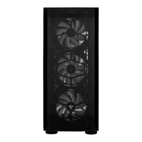 Gabinete Game Factor Csg 400, Atx, m-atx, itx, e-atx, 5 Ventiladores Argb, Sin Fuente, Negro (CSG400)