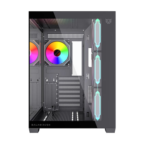 Gabinete Gamer Balam Rush Tank Core Ultra ATX Alto Flujo Gaming RGB Alto Rendimiento