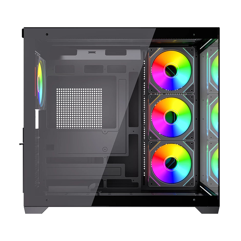 Gabinete Gamer Balam Rush Tank Core Ultra ATX Alto Flujo Gaming RGB Alto Rendimiento