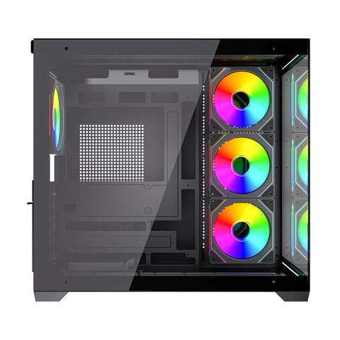 Gabinete Gamer Balam Rush Tank Core Ultra ATX Alto Flujo Gaming RGB Alto Rendimiento