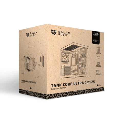 Gabinete Gamer Balam Rush Tank Core Ultra ATX Alto Flujo Gaming RGB Alto Rendimiento