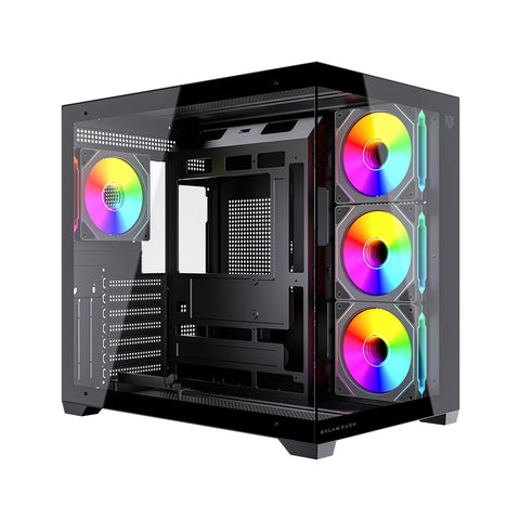 Gabinete Gamer Balam Rush Tank Core Ultra ATX Alto Flujo Gaming RGB Alto Rendimiento