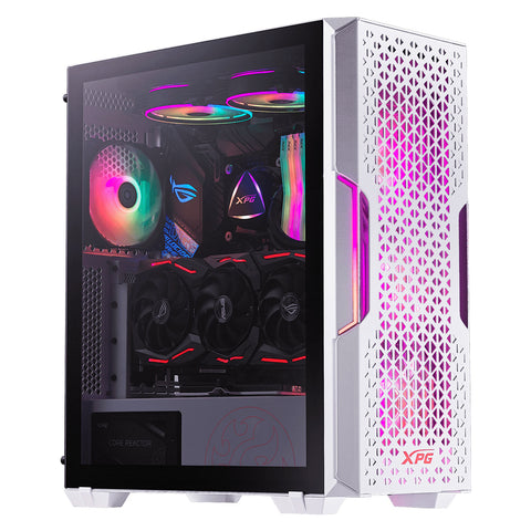 Gabinete Gamer XPG STARKERAIR Blanco Mid Tower con Ventana RGB y Alta Ventilación