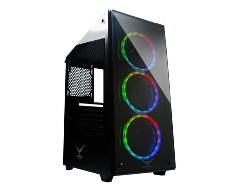Gabinete Gaming Naceb Technology PLAYER Crystal Case NA-0603, Full ATX, Negro
