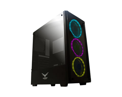 Gabinete Gaming Naceb Technology PLAYER Crystal Case NA-0603, Full ATX, Negro