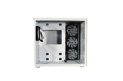 Gabinete Gaming Naceb White Nova Na-0633 Cristal Templado, Micro, Mii, Atx; Usb 3.0 Y Tipo C