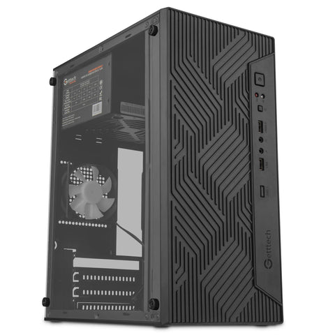 Gabinete Getttech Vitro S Mini Torre con Fuente 550W, Ensamble Básico - Oficina/Hogar