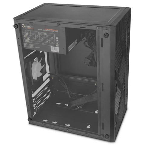 Gabinete Getttech Vitro S Mini Torre con Fuente 550W, Ensamble Básico - Oficina/Hogar