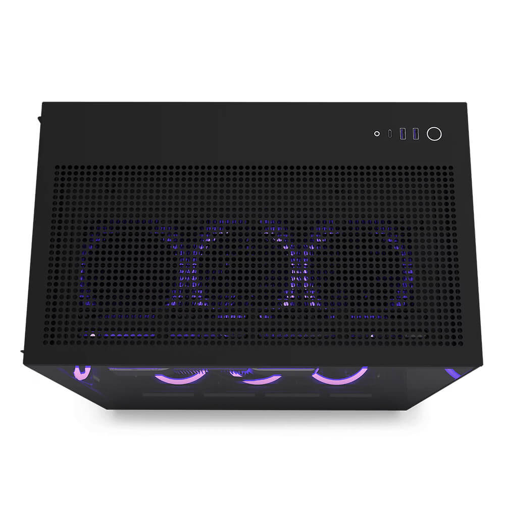 Gabinete Nzxt H9 Flow Mt Mid-Itx, Microatx, Atx, 4 Ventiladores F120 Bk Cm-H91Fb-01