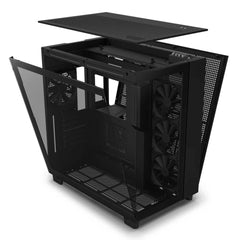 Gabinete Nzxt H9 Flow Mt Mid-Itx, Microatx, Atx, 4 Ventiladores F120 Bk Cm-H91Fb-01