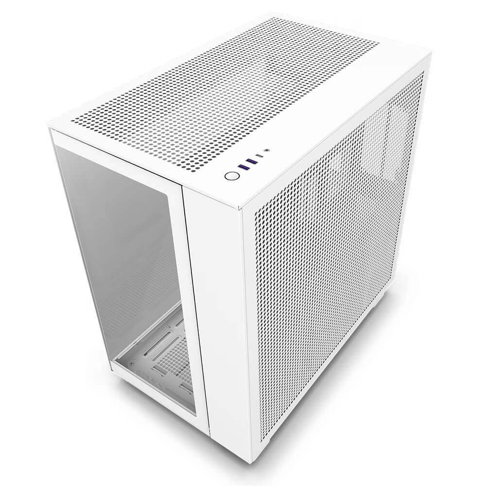 Gabinete Nzxt H9 Flow Mt Mid-Itx, Micro atx, Atx, 4 Ventiladores  F120 Blanco, Cm-H91Fw-01