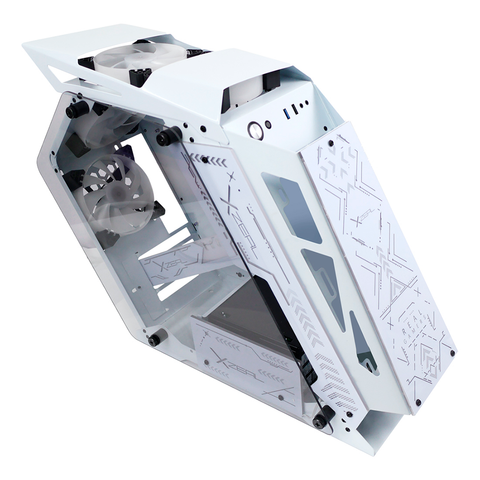 Gabinete Xzeal Gamer Ir02 M-Atx Vent Argb Blanco (Xzgairrgbw)