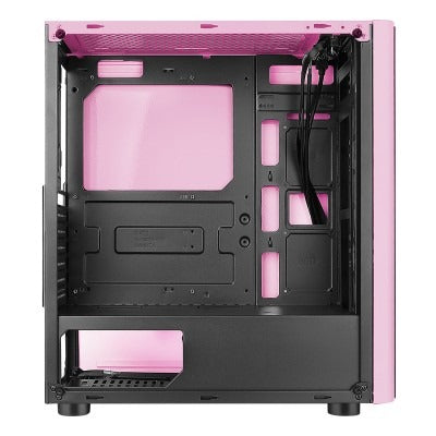 Gabinete Xzeal Gamer Xz110-1 Atx Rgb Rosa (Xzcgb12P)