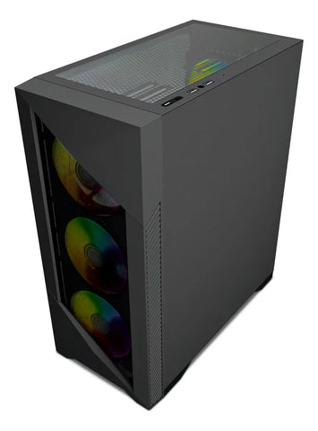 Gabinete Yeyian Edge, Midi-tower, Micro-atx/mini-itx,atx, Usb 3.0,usb C, Sin Fuente, 4 Ventiladores Argb Instalados, Tarjetas Gráficas De Hasta 320mm - YCM-APEDG-G1